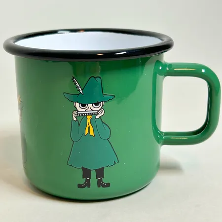Mugg Mumin, emalj, Snusmumriken, Muurla, 75mm, 37 cl Vikt: 0 g