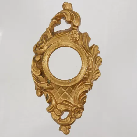 Fickurshållare, bronserad metall, längd 16,5cm, bredd 9cm, öppning Ø40mm slitage. Vikt: 0 g