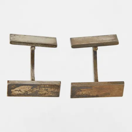 Ett par manschettknappar, 20x10mm, 830/1000 Silver Vikt: 14,5 g