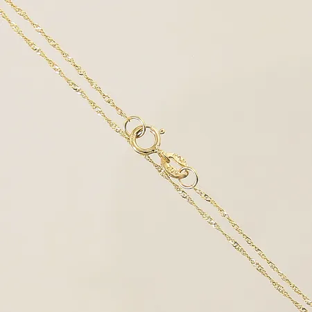 Kedja Singapore, längd 40,5cm, bredd 0,5mm, 18K Vikt: 0,7 g