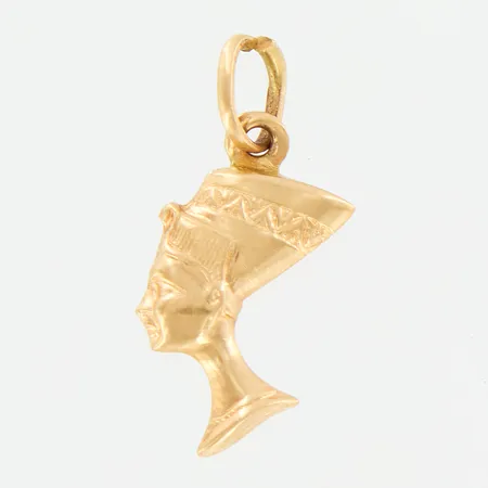 Hänge Nefertiti, 25mm, ihålig, 18K Vikt: 1,1 g