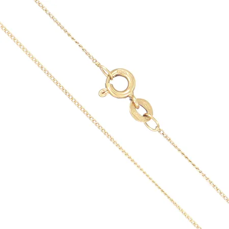 Halskedja, pansarlänk, längd 54cm, bredd 1mm, 18K Vikt: 1,5 g