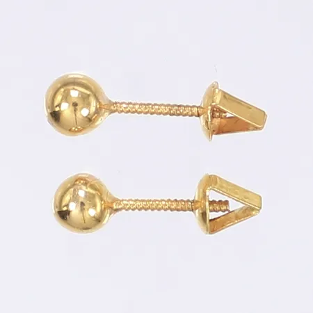 Ett par örhängen kulor, Ø4mm, 21K Vikt: 0,9 g