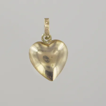 Hänge hjärta, längd 1,5 cm, bredd 10 mm, 18K Vikt: 0,6 g