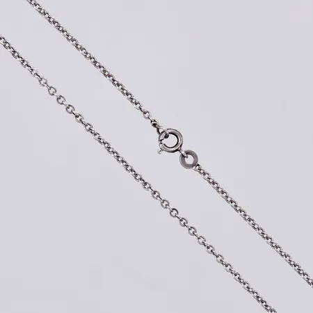 Kedja längd ca 45,8cm, bredd ca 1mm, silver Vikt: 3 g