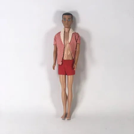Docka "Ken, Barbie´s boyfriend", märkt Mattel 1960, smärre slitage, höjd ca 30 cm Skickas med paket.
