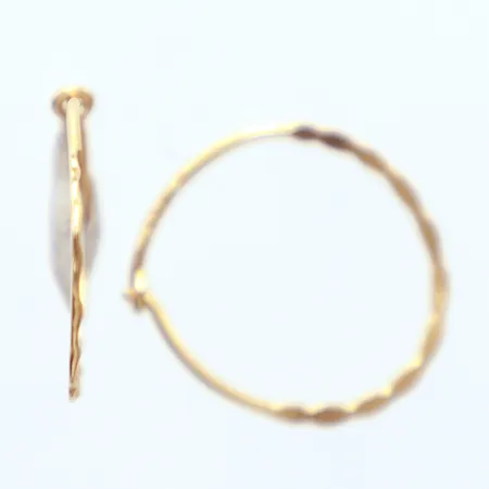Ett par örhängen, Ø15mm, 18k  Vikt: 0,5 g