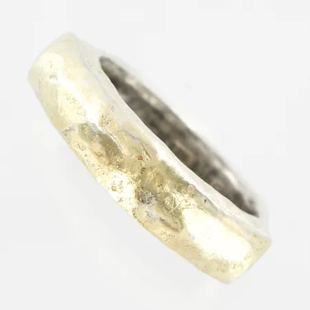 Ring delvis förgylld, by Birdie, Danmark, stl: 17, bredd: 4-5,5mm, silver 925/1000, originaletui Vikt: 8,6 g