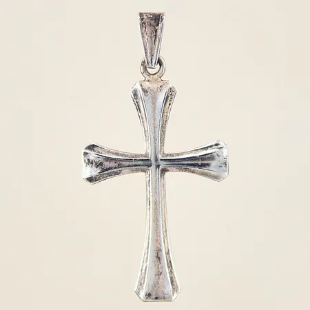 Hänge, kors, 40x21mm, silver 835/1000 Vikt: 2,2 g
