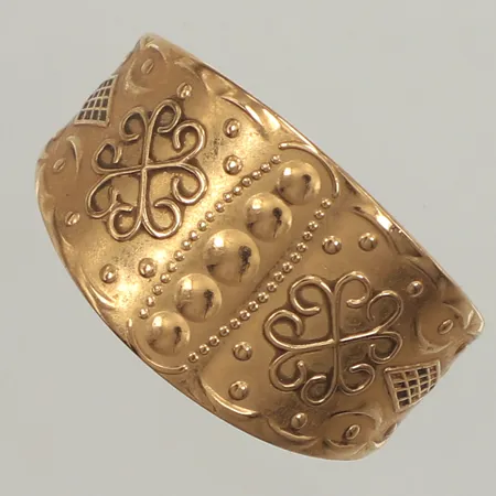 Ring, stl 22, bredd 14mm, 18K Vikt: 6,3 g