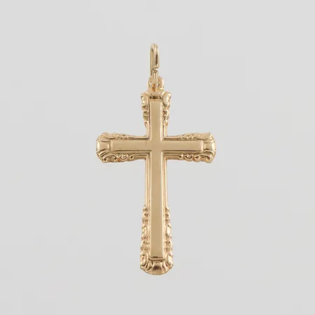 Hänge, höjd ca 26 mm, 14k. Vikt: 1,4 g