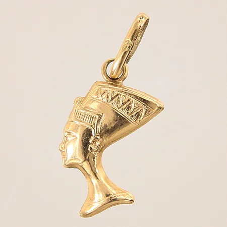 Hänge, nefertiti, 23x9mm, 18K  Vikt: 0,8 g