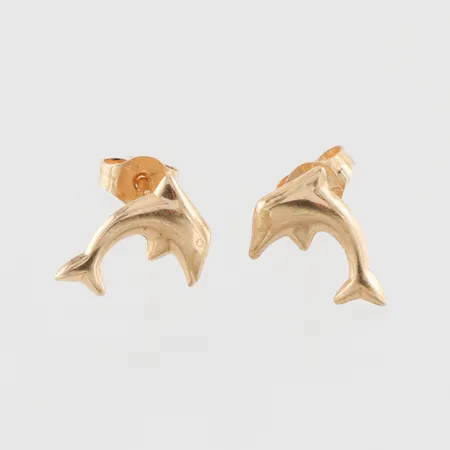 Örhängen paret, bredd ca 10.7 mm, 18k. Vikt: 0,6 g