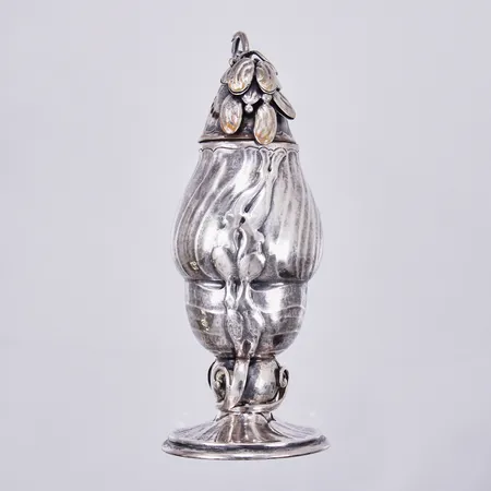 Pepparkar, Stenudds Guldsmedsaffär Bertil, höjd: ca 11cm, bredd: ca 40mm, silver 830/1000 Vikt: 90,5 g