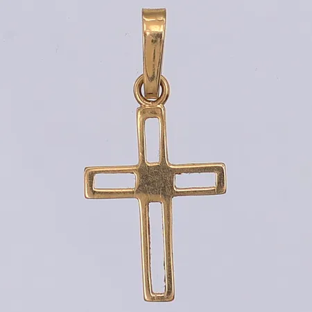 Hänge, kors, 20mm, Sävsjö Guld, 18K Vikt: 0,4 g
