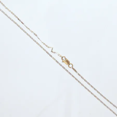 Kedja vitguld, längd 48cm, defekt, 18K Vikt: 3,5 g