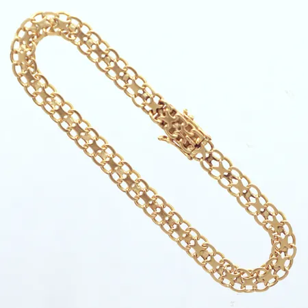 Armband X-länk, längd 18,5cm, bredd 5,7cm, 18k Vikt: 8,3 g
