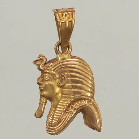 Hänge Tutankhamon, längd25mm, bredd 12,8mm, 18K Vikt: 1,4 g