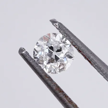 Lös diamant ca 1x0,17ct TCr/Si äldre slipning, kapad kulett  Vikt: 0 g