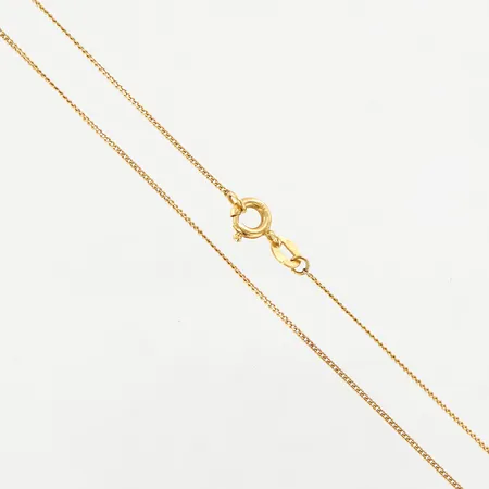 Kedja Pansar, ca 36cm, bredd ca 1mm, 18K Vikt: 1,2 g