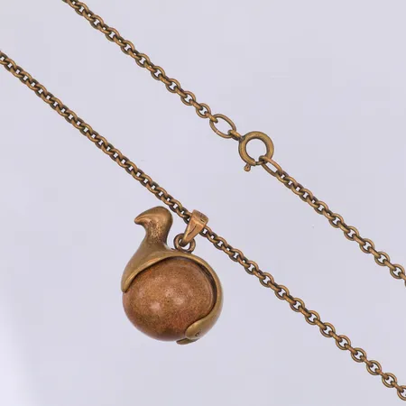 Collier, Kalevala, ripa, 26mm, keramik, 69,5cm, design Kimmo Virkkunen, brons