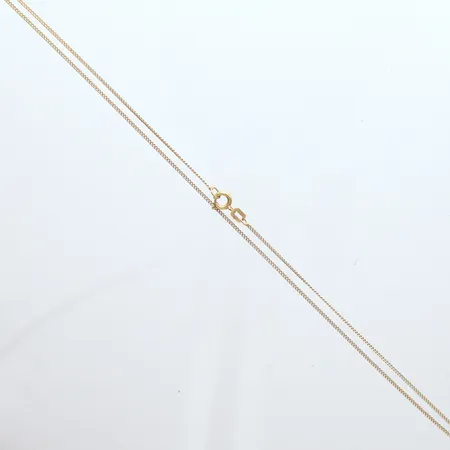 Kedja Pansar, längd41cm, bredd 1mm, 18k  Vikt: 1,6 g