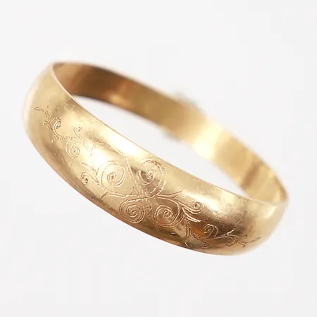 Ring med mönster, stl 20, bredd: 3-6mm, GHA, 18K Vikt: 1,4 g
