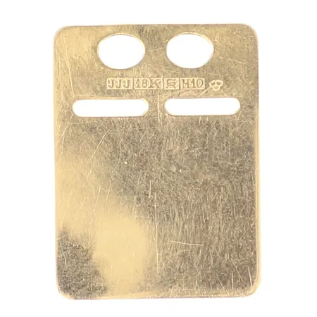 Hänge id-bricka, 15x20mm, repig, 18K  Vikt: 1,1 g