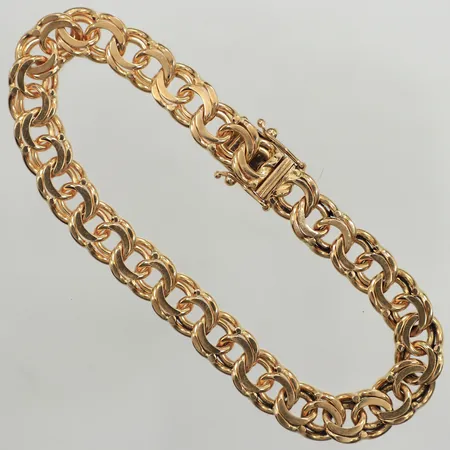 Armband Bismarck, längd 19cm, bredd 8,2mm, 18K Vikt: 27,1 g