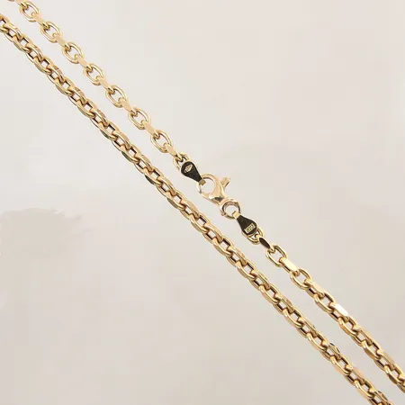 Kedja Ankar, längd 50cm, bredd 3mm, GHA, 18K  Vikt: 12,3 g