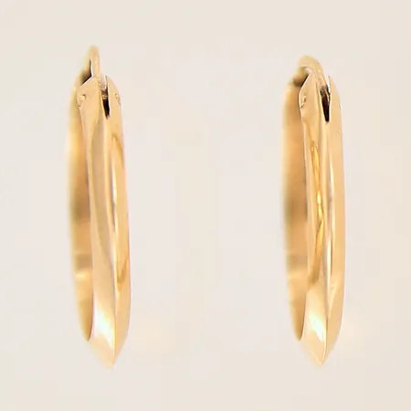 Ett par örhängen, Ø15mm, 18K  Vikt: 0,8 g