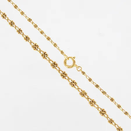 Collier, ca 43,5cm, doserat ca 2-3,5mm, 18K Vikt: 6,4 g