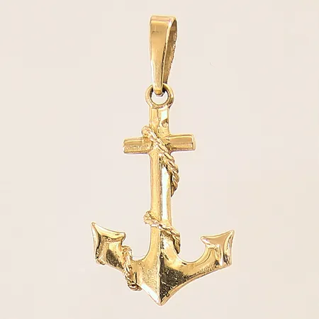Hänge, ankare, 25x12mm, 18K  Vikt: 1 g