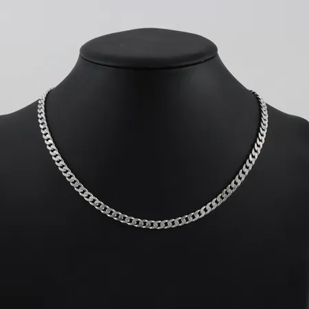 Collier Pansar, längd 46cm, bredd 5,4mm, silver  Vikt: 26,4 g