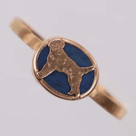 Ring, defekt, 14K Vikt: 1,2 g