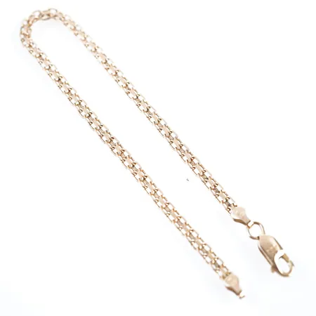 Armband, 19cm, bredd 3mm, 18k Vikt: 4 g