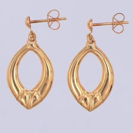 Ett par örhängen, 25mm, 18K Vikt: 1,2 g