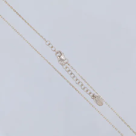 Kedja, Ankar, 42-47cm, bredd 1,5mm, Safira, 925/1000 silver Vikt: 2,7 g