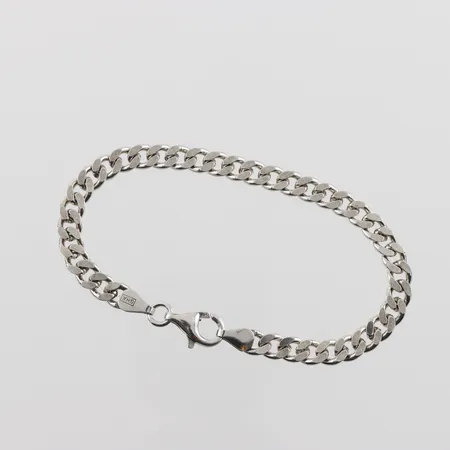 Armband Pansar, längd 18cm, bredd 5,5mm, silver Vikt: 10,8 g