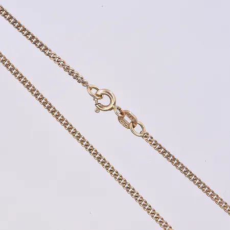Kedja Pansar, längd 42 cm, bredd 2 mm, 18K. Vikt: 4,8 g