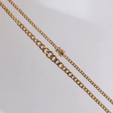 Kedja Pansar, längd 45cm, bredd 3,5-8,6mm, 18K Vikt: 23,6 g