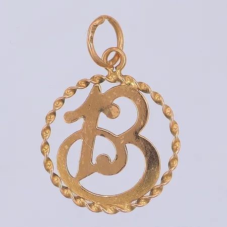 Hänge, B, 28mm, 18K Vikt: 1,9 g