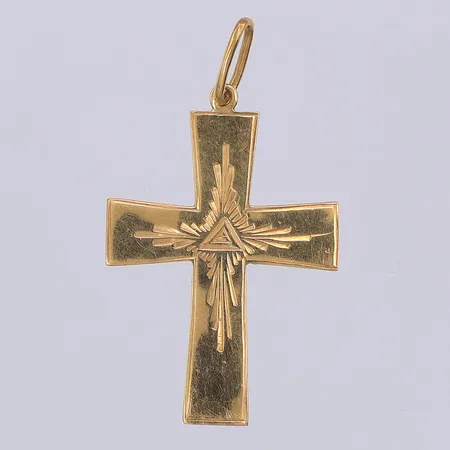 Hänge, kors, 35mm, Forsberg år 1881, 18K Vikt: 1,3 g