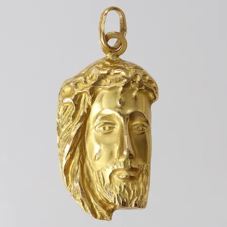 Hänge Jesus, 43x20mm ink ögla, 18K.  Vikt: 5,7 g