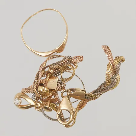 Diverse guld skadat, 18K 6,6g.