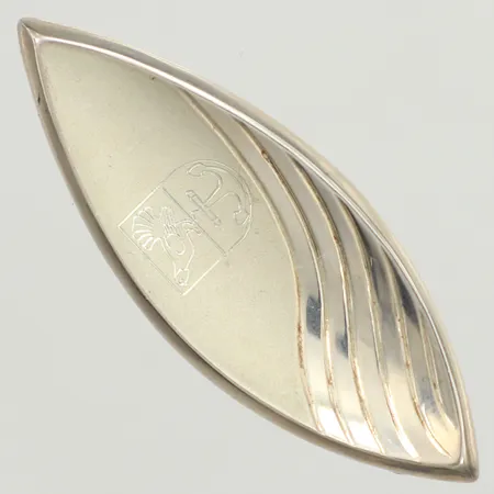 Brosch Haninge kommunvapen, längd 16mm, bredd 42mm, Alton Falköping, 925/1000 silver Vikt: 3 g