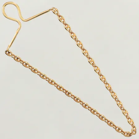 Slipsklämma med kedja, längd 13cm, Berggrens Juveler K, 18K Vikt: 3,1 g
