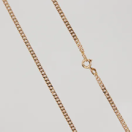 Kedja Pansar, ca 40,3cm, bredd 2,3mm, stämplad 765, 18K  Vikt: 8,1 g