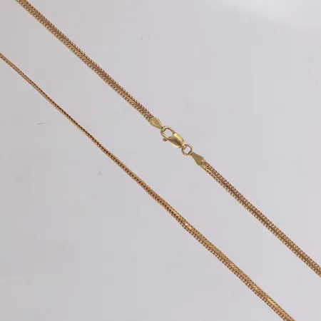 Collier, längd 45,5cm, bredd bucklor, 18K Vikt: 8 g