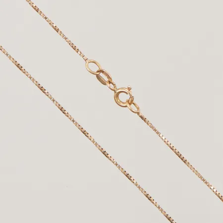 Kedja, Venezia, 45cm, bredd: 0,8mm, 18K, 2,6g.